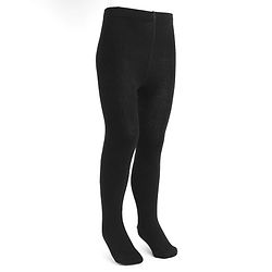 Cute Walk by Babyhug Knit Full Length Antibacterial Solid Colour Tights - Black