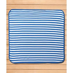 Babyhug Terry Knit Hooded Towel With Shark Patch L 76.2 x B 76.2 cm - Blue