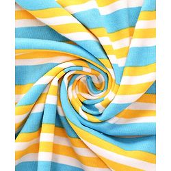 Babyhug 100% Cotton Terry Knit Hooded Bath Towel with Animal Print L 76 x B 76 cm - Blue