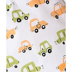 Babyhug 100% Cotton Woven Boxers With Vehicle & Space Theme Print Pack Of 3 - Red Navy Blue & White