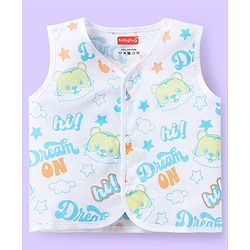Babyhug 100% Cotton Sleeveless Front Open Jhablas with Floral & Polka Dots Pack of 3 - Pink & Yellow
