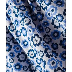 Babyhug Rayon Woven Sleeveless Top with Smocking & Floral Print - Light Blue