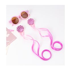 Babyhug Free Size Hair Accessories Combo Set With Sea Lif Applique - Pink