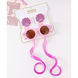 Babyhug Free Size Hair Accessories Combo Set With Sea Lif Applique - Pink