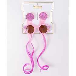 Babyhug Free Size Hair Accessories Combo Set With Sea Lif Applique - Pink