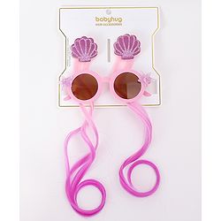 Babyhug Free Size Hair Accessories Combo Set With Sea Lif Applique - Pink