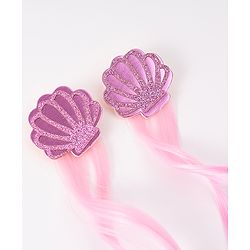 Babyhug Free Size Hair Accessories Combo Set With Sea Lif Applique - Pink