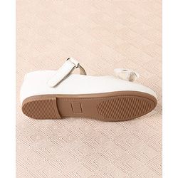 Cute Walk by Babyhug Ballerina with Velcro Closure & Bow Applique - Silver