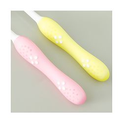 Babyhug Ultra Soft Bristles Kids Toothbrush Cute Crocodile & Rabbit Print Pack of 2 Green & Pink| Anti-slip Handle| Gentle on Gums| Ideal Head Size| Encourages Self Brushing