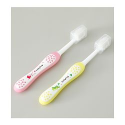 Babyhug Ultra Soft Bristles Kids Toothbrush Cute Crocodile & Rabbit Print Pack of 2 Green & Pink| Anti-slip Handle| Gentle on Gums| Ideal Head Size| Encourages Self Brushing