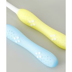 Babyhug Ultra Soft Bristles Kids Toothbrush Cute Crocodile & Rabbit Print Pack of 2 Green & Pink| Anti-slip Handle| Gentle on Gums| Ideal Head Size| Encourages Self Brushing