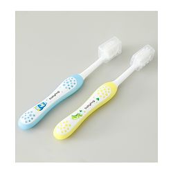 Babyhug Ultra Soft Bristles Kids Toothbrush Cute Crocodile & Rabbit Print Pack of 2 Green & Pink| Anti-slip Handle| Gentle on Gums| Ideal Head Size| Encourages Self Brushing