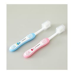 Babyhug Ultra Soft Bristles Kids Toothbrush Cute Crocodile & Rabbit Print Pack of 2 Green & Pink| Anti-slip Handle| Gentle on Gums| Ideal Head Size| Encourages Self Brushing