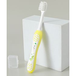Babyhug Ultra Soft Bristles Kids Toothbrush Cute Crocodile & Rabbit Print Pack of 2 Green & Pink| Anti-slip Handle| Gentle on Gums| Ideal Head Size| Encourages Self Brushing