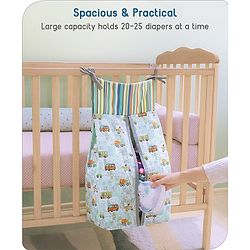 Babyhug Diaper Stacker Transport Print - Multicolor| Easy to Install| Smart Storage| Machine Washable| Easy Access