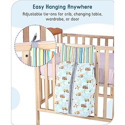 Babyhug Diaper Stacker Transport Print - Multicolor| Easy to Install| Smart Storage| Machine Washable| Easy Access
