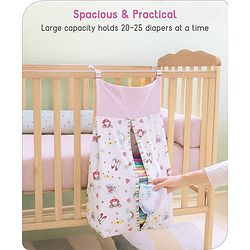 Babyhug Diaper Stacker Transport Print - Multicolor| Easy to Install| Smart Storage| Machine Washable| Easy Access