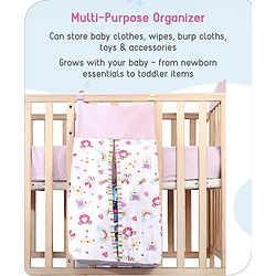 Babyhug Diaper Stacker Transport Print - Multicolor| Easy to Install| Smart Storage| Machine Washable| Easy Access