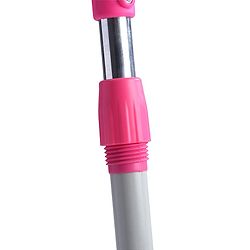 Babyhug 3 Wheel Foldable Kids Scooter With LED Light 4 Level Height Adjustment - Pink & Turquoise