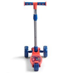 Babyhug 3 Wheel Foldable Kids Scooter With LED Light 4 Level Height Adjustment - Orange & Blue
