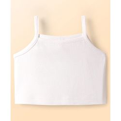 Babyhug Knit Sleeveless Solid Color Jacket and Inner T-Shirt with Shorts - Lilac