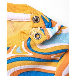 Babyhug Single Jersey Knit Half Sleeves Co-ords T-Shirt & Short Set With Abstract Print - Multicolour