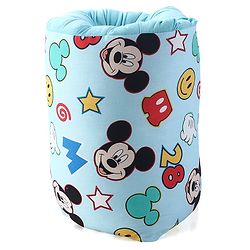 Babyhug Disney Nursing Baby Arm Pillow | Head Support Pillow Anti-Spitting Breastfeeding and Bottle Feeding Nursing Arm Pillow  | Smiley Mickey Face Print - Light Blue