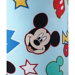Babyhug Disney Nursing Baby Arm Pillow | Head Support Pillow Anti-Spitting Breastfeeding and Bottle Feeding Nursing Arm Pillow  | Smiley Mickey Face Print - Light Blue
