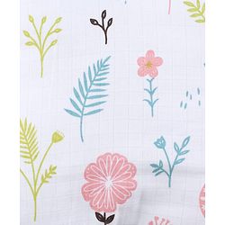 Babyhug Premium Muslin Sleeping Bag Bear Print - Multicolor| Easy Zipper Closure| New Born Gifting| Boys & Girls| Warm and Cozy| Travel Friendly