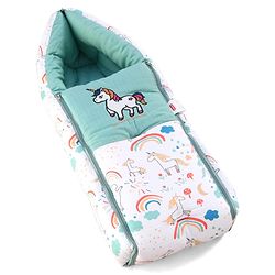 Babyhug Premium Muslin Sleeping Bag Bear Print - Multicolor| Easy Zipper Closure| New Born Gifting| Boys & Girls| Warm and Cozy| Travel Friendly