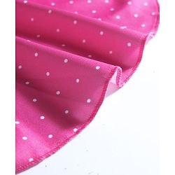 Babyhug Water Repellant Sleeveless Frock Style Swimsuit  With Polka Dot Print - Pink