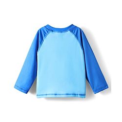 Babyhug Full Raglan Sleeves Water Repellent Two Piece Swimsuit with Bear Print - Blue