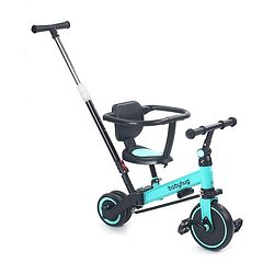 Babyhug 7 in 1 Baby Cycle Tricycle with Adjustable Parent Handle - Aqua Blue
