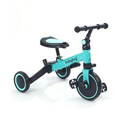 Babyhug 7 in 1 Baby Cycle Tricycle with Adjustable Parent Handle - Aqua Blue