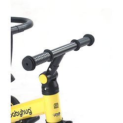 Babyhug 7 in 1 Baby Cycle Tricycle with Adjustable Parent Handle - Yellow