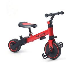Babyhug 7 in 1 Baby Cycle Tricycle with Adjustable Parent Handle - Yellow