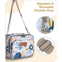 Babyhug Mini Travel Diaper Sling Bag Unicorn Theme- Blue