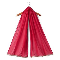 Babyhug Woven Three Fourth Sleeves Floral Embriodered Kurti Salwar & Dupatta Set - Red