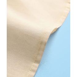 Babyhug Cambric Full Sleeves Solid Kurta Dhoti Set with Embroidered Jacket - Offwhite