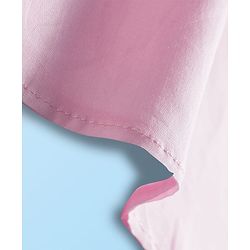 Babyhug Cambric Full Sleeves Solid Color Kurta Dhoti Set - Pink
