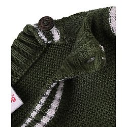 Babyhug Knit Sleeveless Solid Color Sweater Vest - Navy Blue
