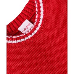 Babyhug Knit Sleeveless Solid Color Sweater Vest - Navy Blue