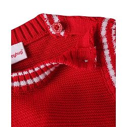 Babyhug Knit Sleeveless Solid Color Sweater Vest - Navy Blue