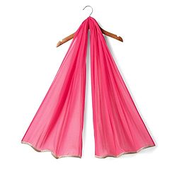 Babyhug Woven Half Sleeves Bandhani Printed Lehenga Choli Set With Embroidery Detailing & Dupatta - Fuchsia