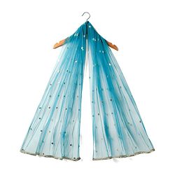 Babyhug Woven Half Sleeves Floral Embroidered Choli Lehenga & Dupatta Set - Teal Blue
