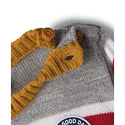 Babyhug Knit Full Sleeves Pullover Sweater with Stripes - Multicolor