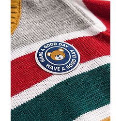 Babyhug Knit Full Sleeves Pullover Sweater with Stripes - Multicolor
