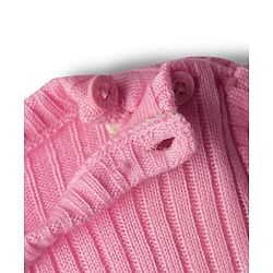 Babyhug Knit Full Sleeves Pullover Sweater with Heart Embroidery - Pink