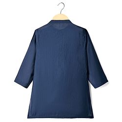 Babyhug Full Sleeves Kurta Pajama Set with Embroidered Jacket - Navy Blue