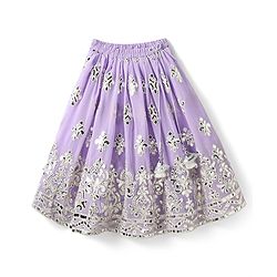 Babyhug Woven Sleeveless Georgett Pitta Work Embriodered Lehenga Choli & Dupatta Set - Purple